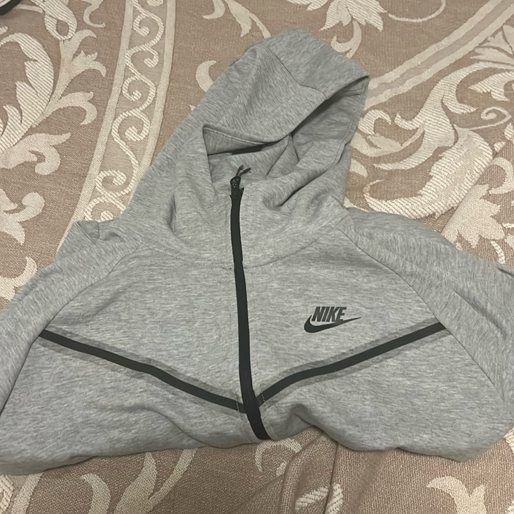 Nike Tech Zip Up - Gray Size Medium